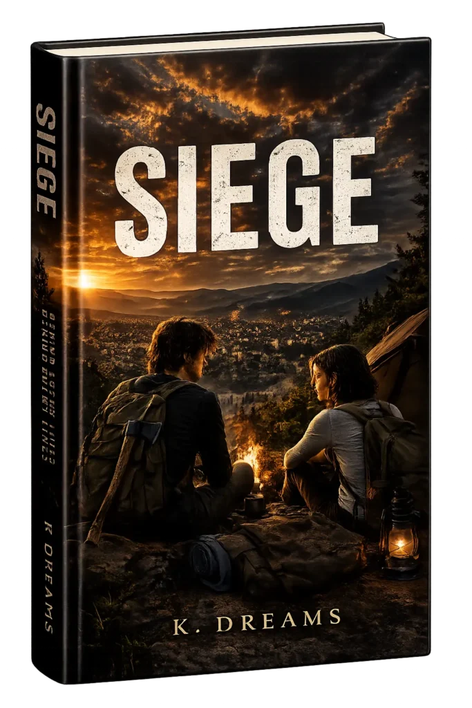Cover artwork for Siege: Behind Enemy Lines, a survival novel by Kevin Dreams.